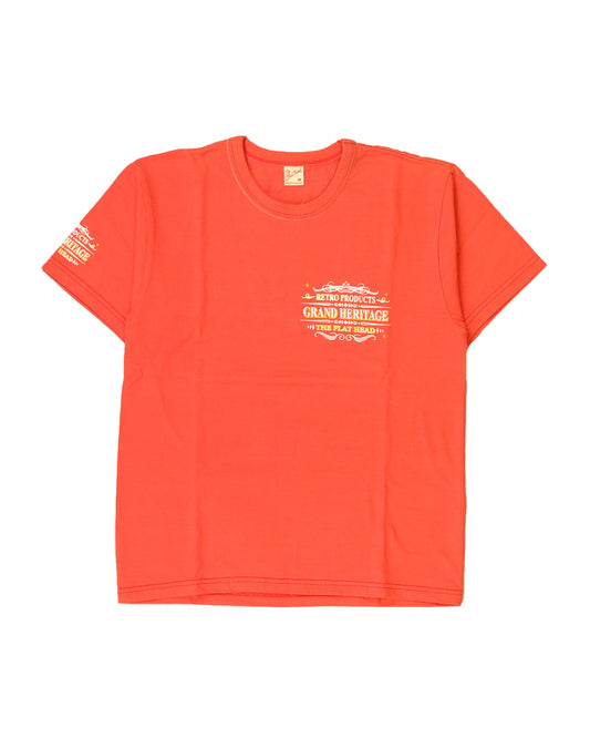 The Flat Head T-Shirt THC 157W RESPECT ORANGE