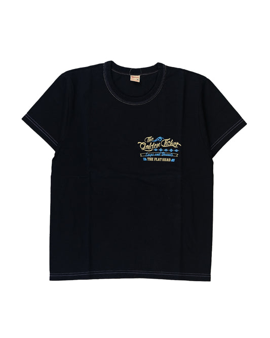 The Flat Head T-Shirt THC 163W GOLDEN TICKET BLACK