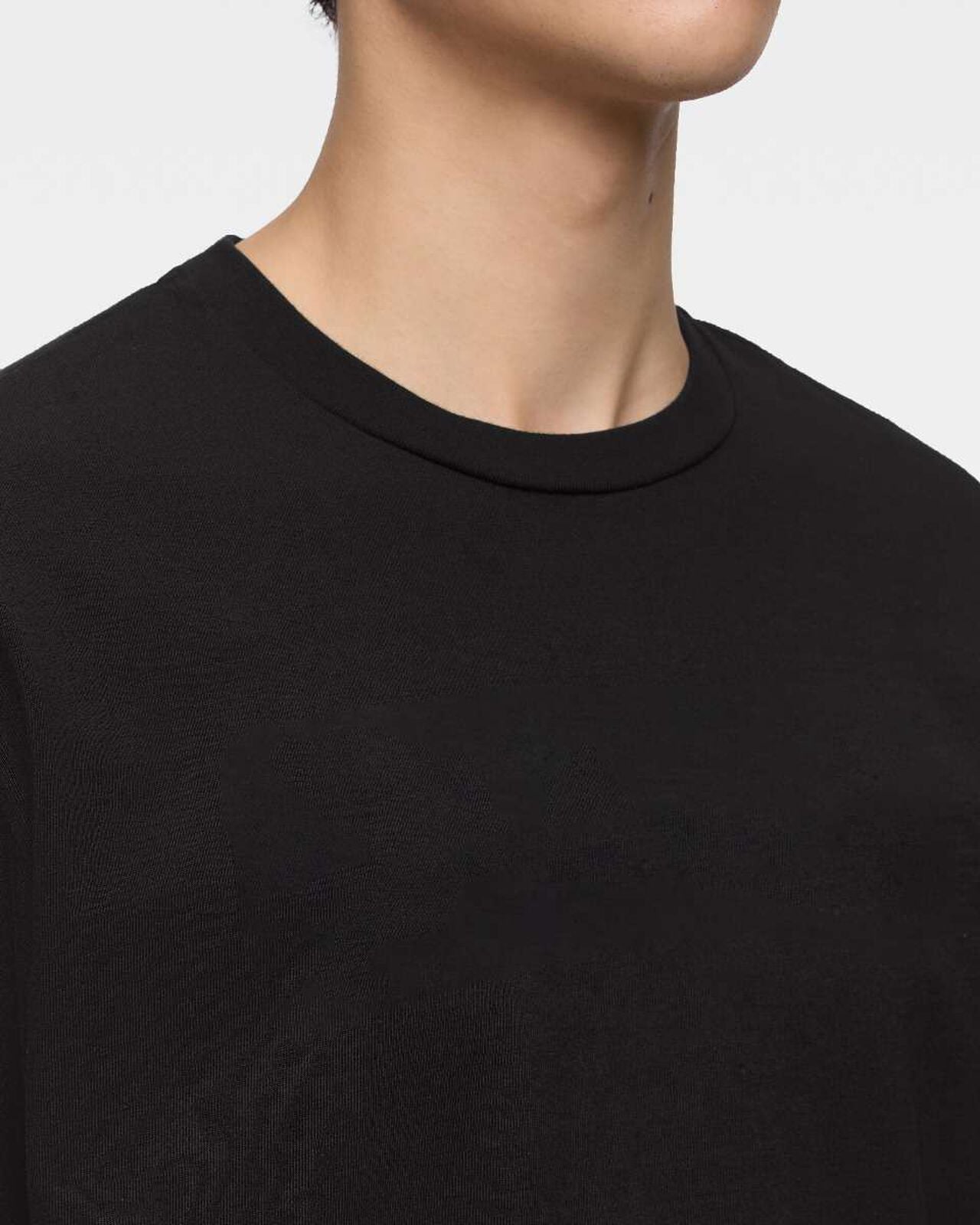 Momotaro Jeans MXTS6004 BLK HEAVY OUNCE S/S TEE -DISCHARGE PRINT