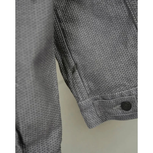 Pure Blue Japan 6220 GRY Sashiko Gray x Black Denim Type 2