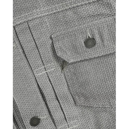 Pure Blue Japan 6220 GRY Sashiko Gray x Black Denim Type 2