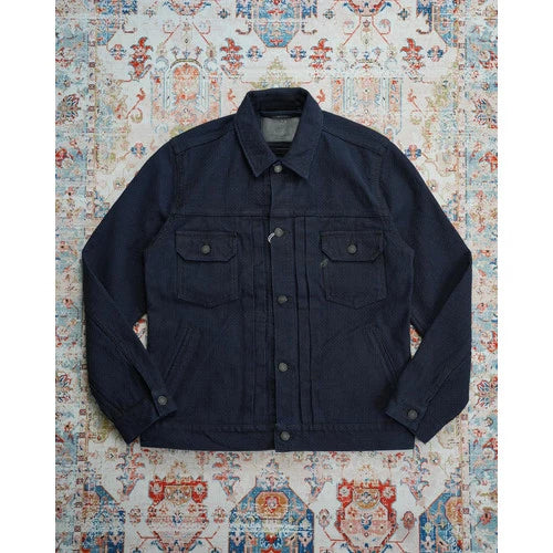 Pure Blue Japan 6220 ID Sashiko Indigo x Black Denim Type 2
