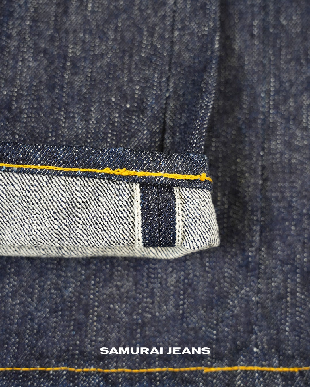 Samurai Jeans S710XX 19oz Ⅱ Slim Straight Fit Yellow Paint