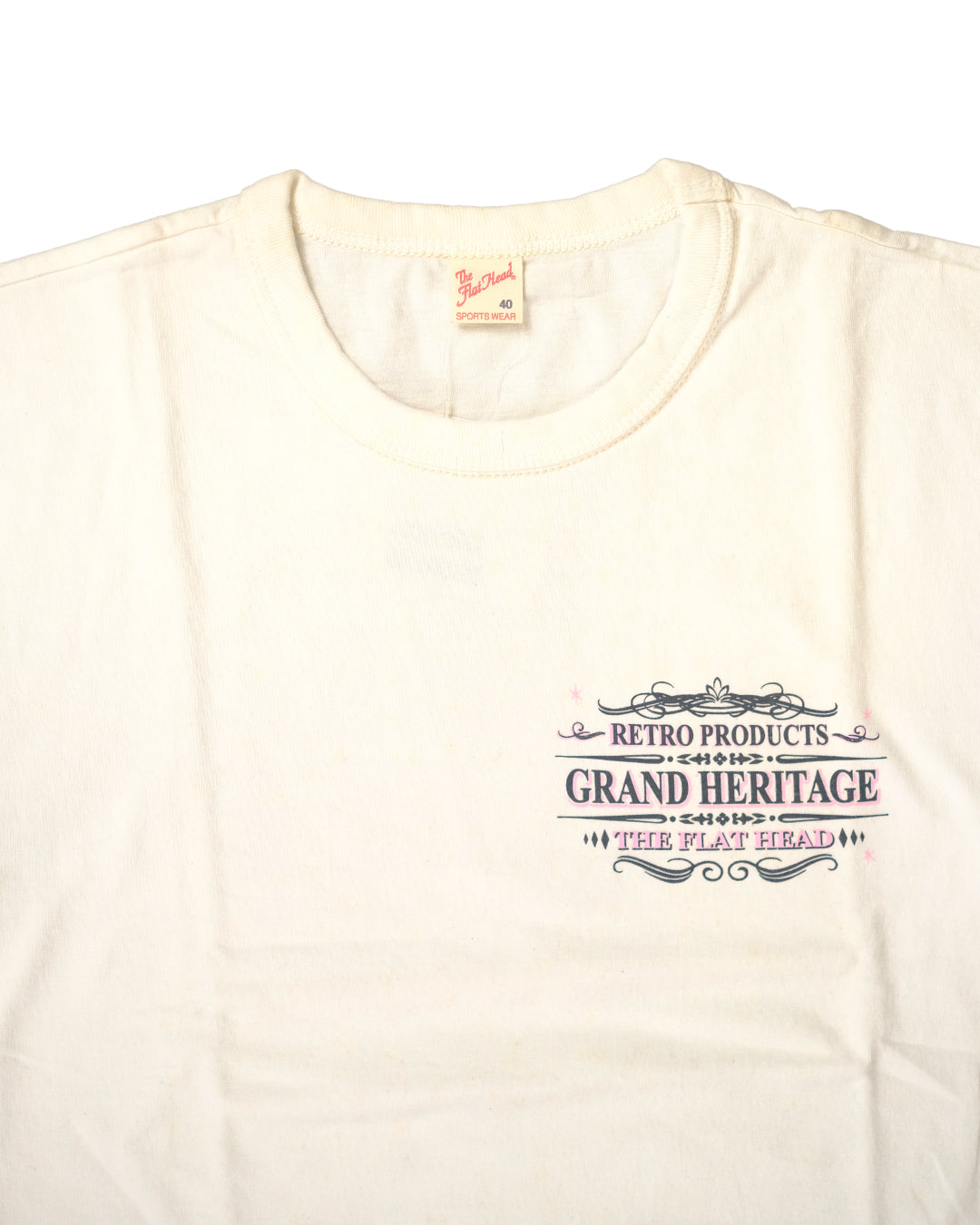 The Flat Head T-Shirt THC 157W RESPECT WHITE
