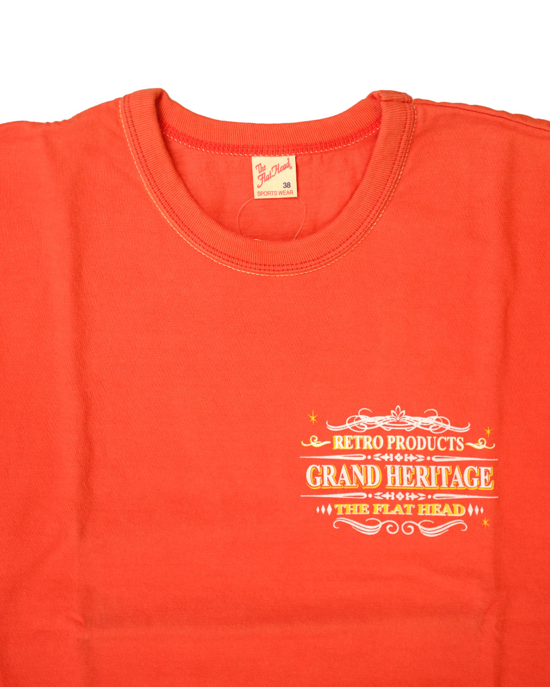The Flat Head T-Shirt THC 157W RESPECT ORANGE