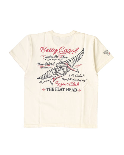 The Flat Head T-Shirt THC 161W BETTY CAROL WHITE