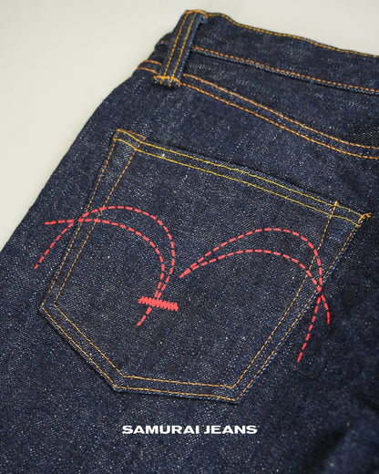 Samurai Jeans S5000VX II 17 oz Straight Fit Red Paint