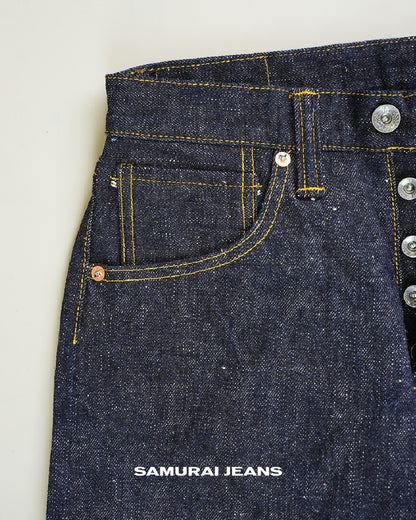 Samurai Jeans S3000VX II 17 oz Relax Straight Yellow Paint
