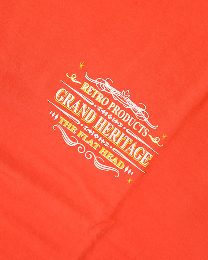 The Flat Head T-Shirt THC 157W RESPECT ORANGE