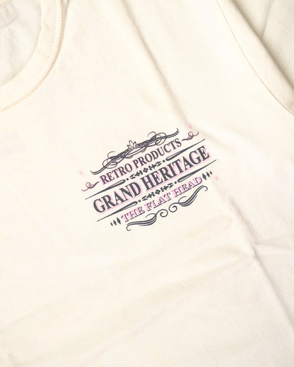 The Flat Head T-Shirt THC 157W RESPECT WHITE