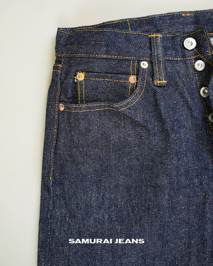 Samurai Jeans S710XX 19oz Ⅱ Slim Straight Fit Yellow Paint