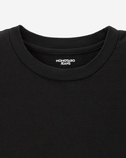 Momotaro Jeans MXTS6004 BLK HEAVY OUNCE S/S TEE -DISCHARGE PRINT