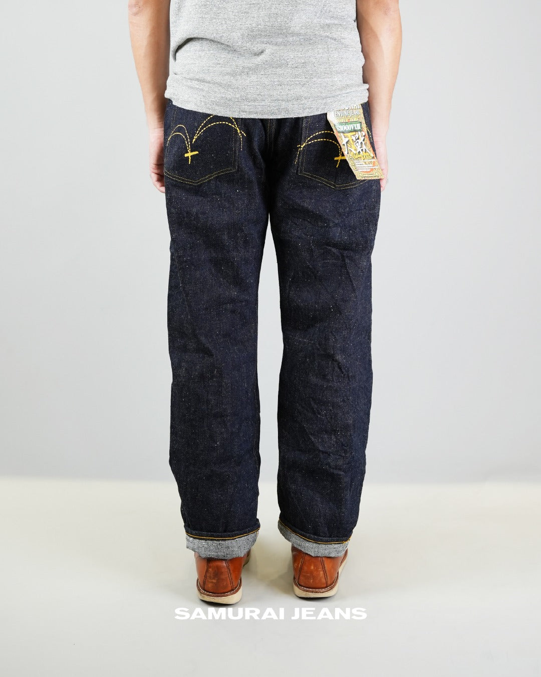 Samurai Jeans S3000VX II 17 oz Relax Straight Yellow Paint
