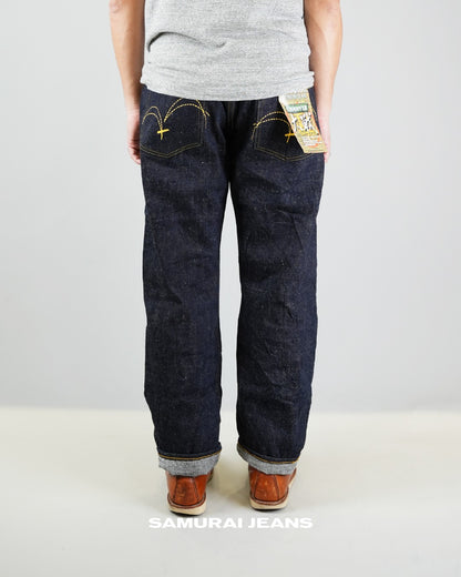 Samurai Jeans S3000VX II 17 oz Relax Straight Yellow Paint