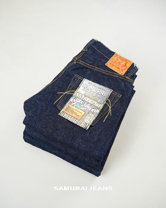 Samurai Jeans 520XX 21 oz Relaxed Tapered Yellow Paint