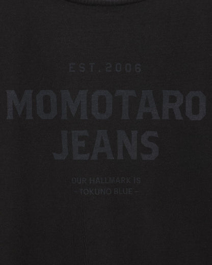 Momotaro Jeans MXTS6004 BLK HEAVY OUNCE S/S TEE -DISCHARGE PRINT