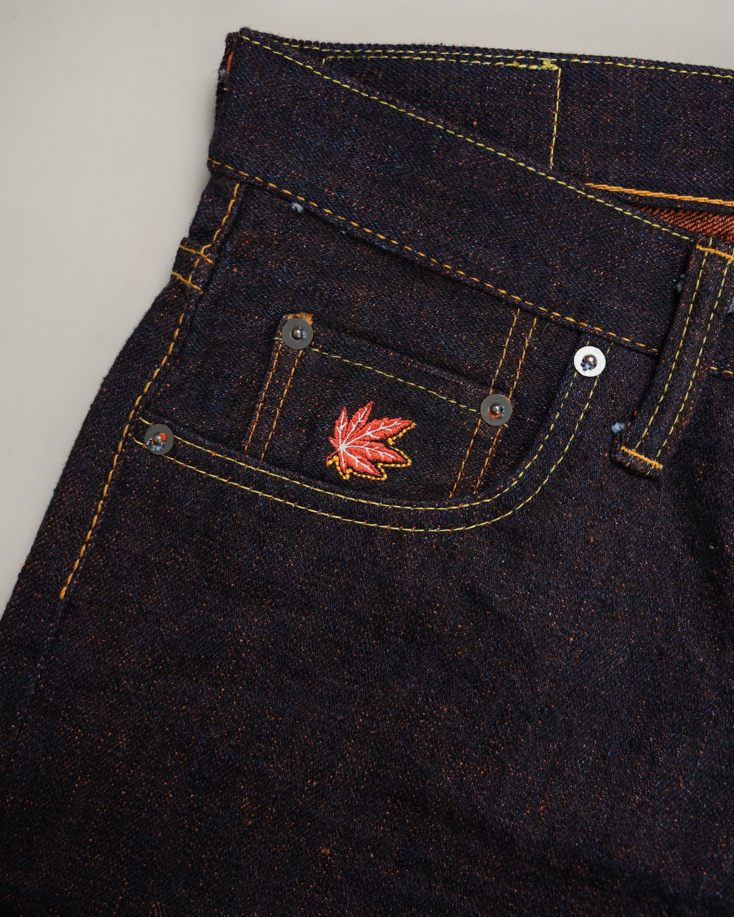 Pure Blue Japan PBJ-LIM-IA019 Indigo x Orange Selvedge Jeans (Relax Tapered)