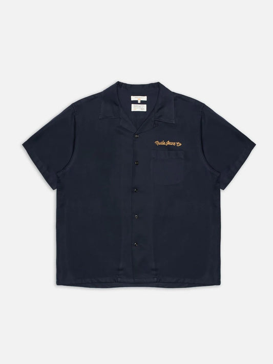 Arthur Bowling Shirt 8 Wonders Navy