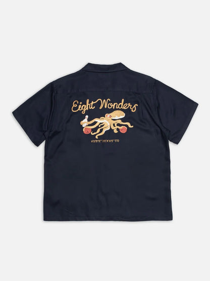Arthur Bowling Shirt 8 Wonders Navy