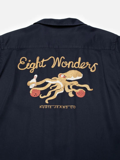 Arthur Bowling Shirt 8 Wonders Navy