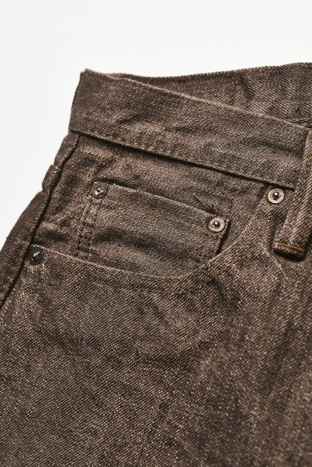 Pure Blue Japan BR-14oz-013 Brown Warp Selvedge Jeans (Slim Tapered)