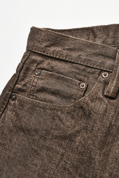 Pure Blue Japan BR-14oz-013 Brown Warp Selvedge Jeans (Slim Tapered)