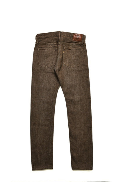 Pure Blue Japan BR-14oz-013 Brown Warp Selvedge Jeans (Slim Tapered)