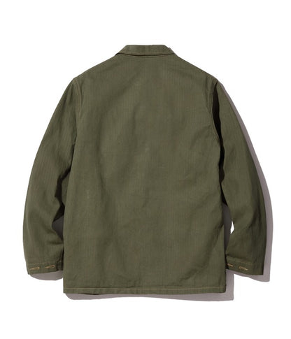 Buzz Rickson’s Lot BR15123 149OLV USMC M-1944 Herringbone Utility Jacket