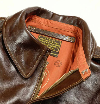 Buzz Rickson Leather Jacket A-2 Flight Jacket BR80593 Brown