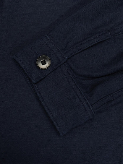 Blake Zip Jacket Back Sateen Navy