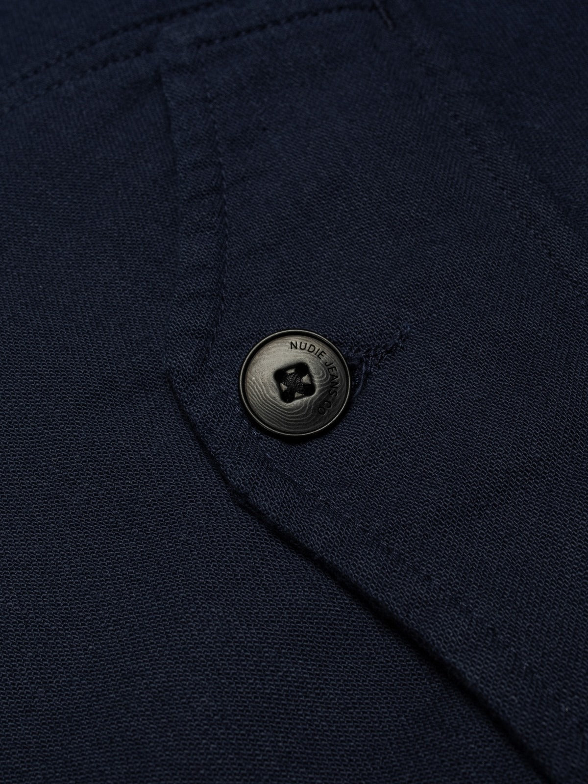 Blake Zip Jacket Back Sateen Navy