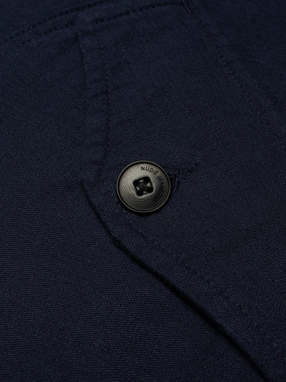 Blake Zip Jacket Back Sateen Navy