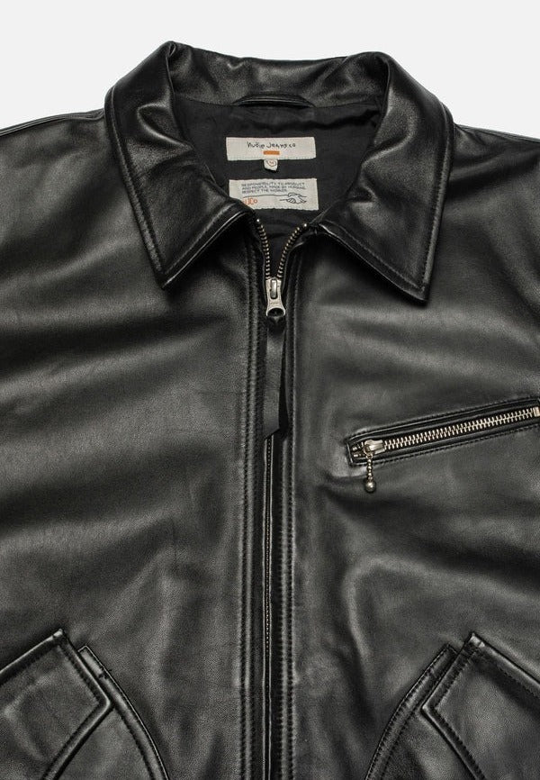 Blake Zip Jacket Leather B01/Black