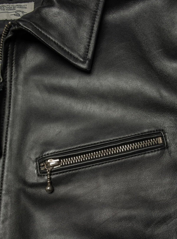 Blake Zip Jacket Leather B01/Black