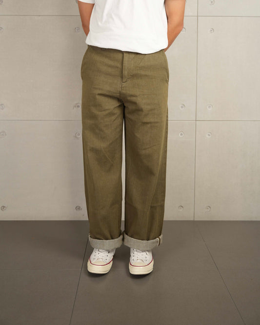 Momotaro Selvage Green Denim Pants MXPT1016 OD