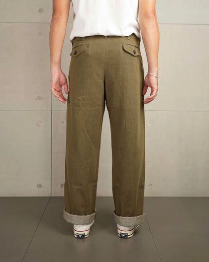 Momotaro Selvage Green Denim Pants MXPT1016 OD