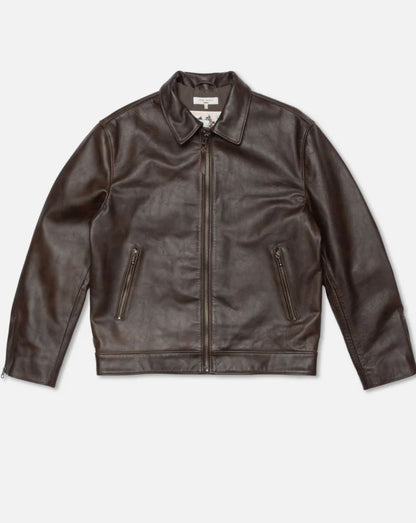 Eddy Rider Leather Jacket B10/ Brown