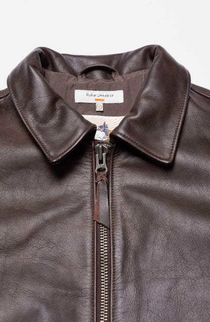 Eddy Rider Leather Jacket B10/ Brown