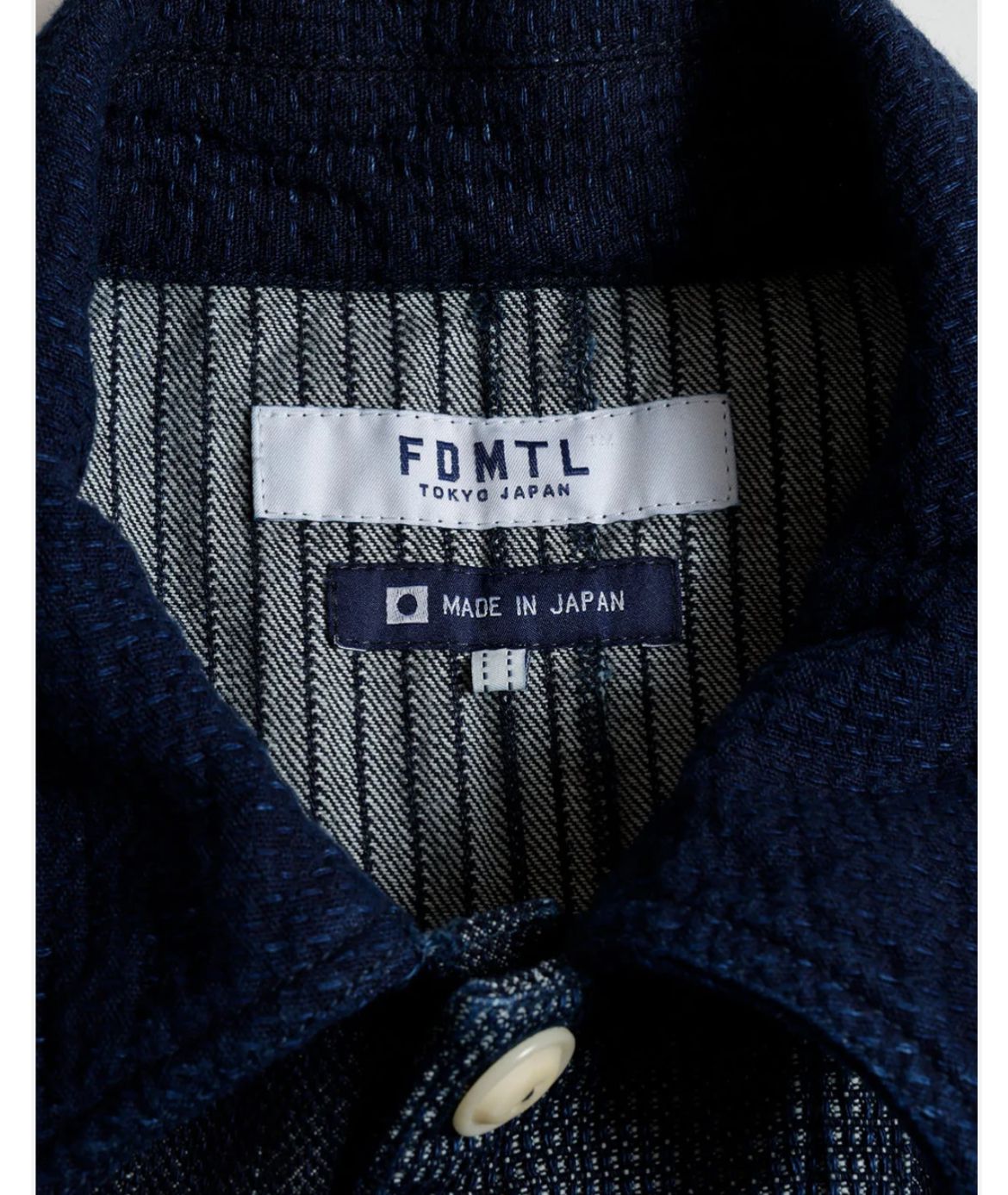 FDMTL COVERALL JACKET RINSE FA25/JK31R INDIGO