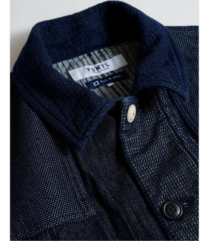 FDMTL COVERALL JACKET RINSE FA25/JK31R INDIGO