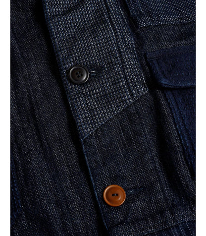 FDMTL COVERALL JACKET RINSE FA25/JK31R INDIGO