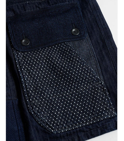 FDMTL COVERALL JACKET RINSE FA25/JK31R INDIGO