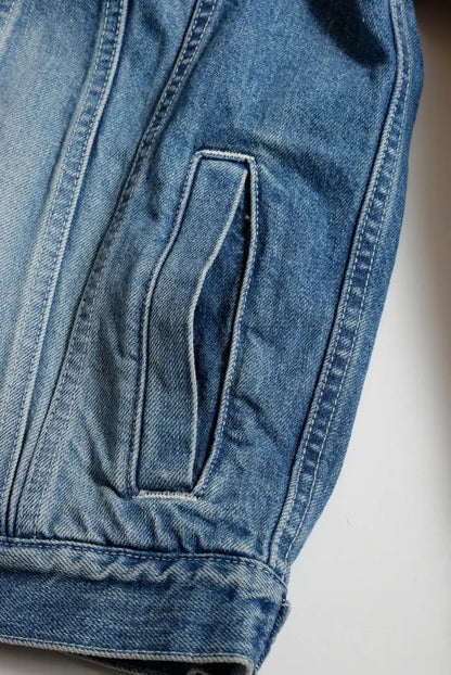 FDMTL FA25JK33U-IND Third Jacket 3YR Wash Denim Indigo jacket