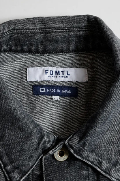 FDMTL FA25JK33U-BK Third Jacket 3YR Wash Denim Jacket（BLACK）