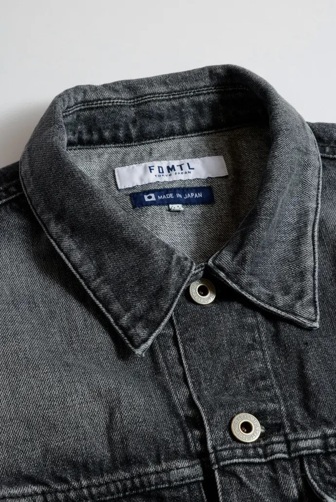 FDMTL FA25JK33U-BK Third Jacket 3YR Wash Denim Jacket（BLACK）