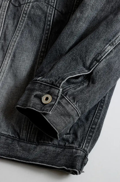 FDMTL FA25JK33U-BK Third Jacket 3YR Wash Denim Jacket（BLACK）