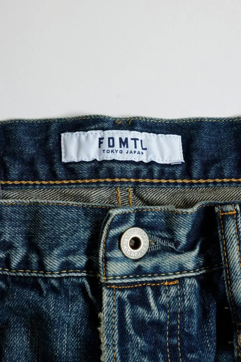 FDMTL FA25MG129 Indigo Patchwork Classic Fit Denim Size