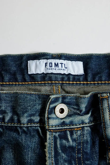 FDMTL FA25MG129 Indigo Patchwork Classic Fit Denim Size