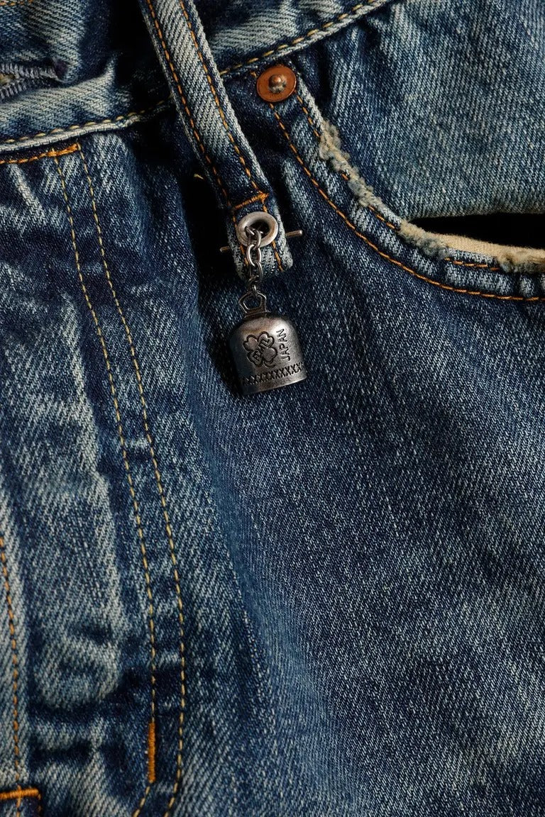 FDMTL FA25MG129 Indigo Patchwork Classic Fit Denim Size