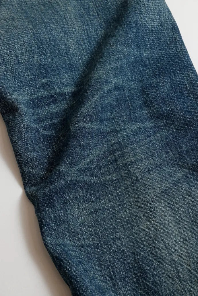 FDMTL FA25MT129 Indigo Patchwork Slim Fit Denim